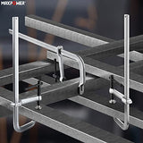 MAXPOWER Deep Throat F Clamp 15-5/8" x 5-5/8", Heavy Duty Bar Clamp for Welding, Pack of 4 MAXPOWER