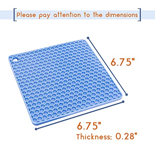 BTaT- Trivets for Hot Pots and Pans, 2 Pack, Trivets, Silicone Trivet, Hot Plate Holder, Trivets for Hot Dishes, Hot Pot Holder, Silicone Trivet Mat, Brew To A Tea