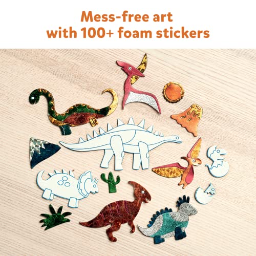 Skillmatics Art & Craft Activity - Foil Fun Dinosaurs, No Mess Art for Kids, Craft Kits & Supplies, DIY Creative Activity, Gifts for Boys & Girls - WoodArtSupply