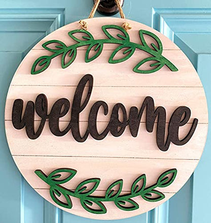 Welcome Sign Wood Cut Out - WoodArtSupply