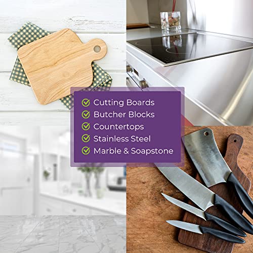 US+ 32oz 100% Pure Mineral Oil - Cutting Board Oil - Food-Grade - USP - Restores & Protects Cutting Boards, Butcher Blocks, Countertops, Steel US+