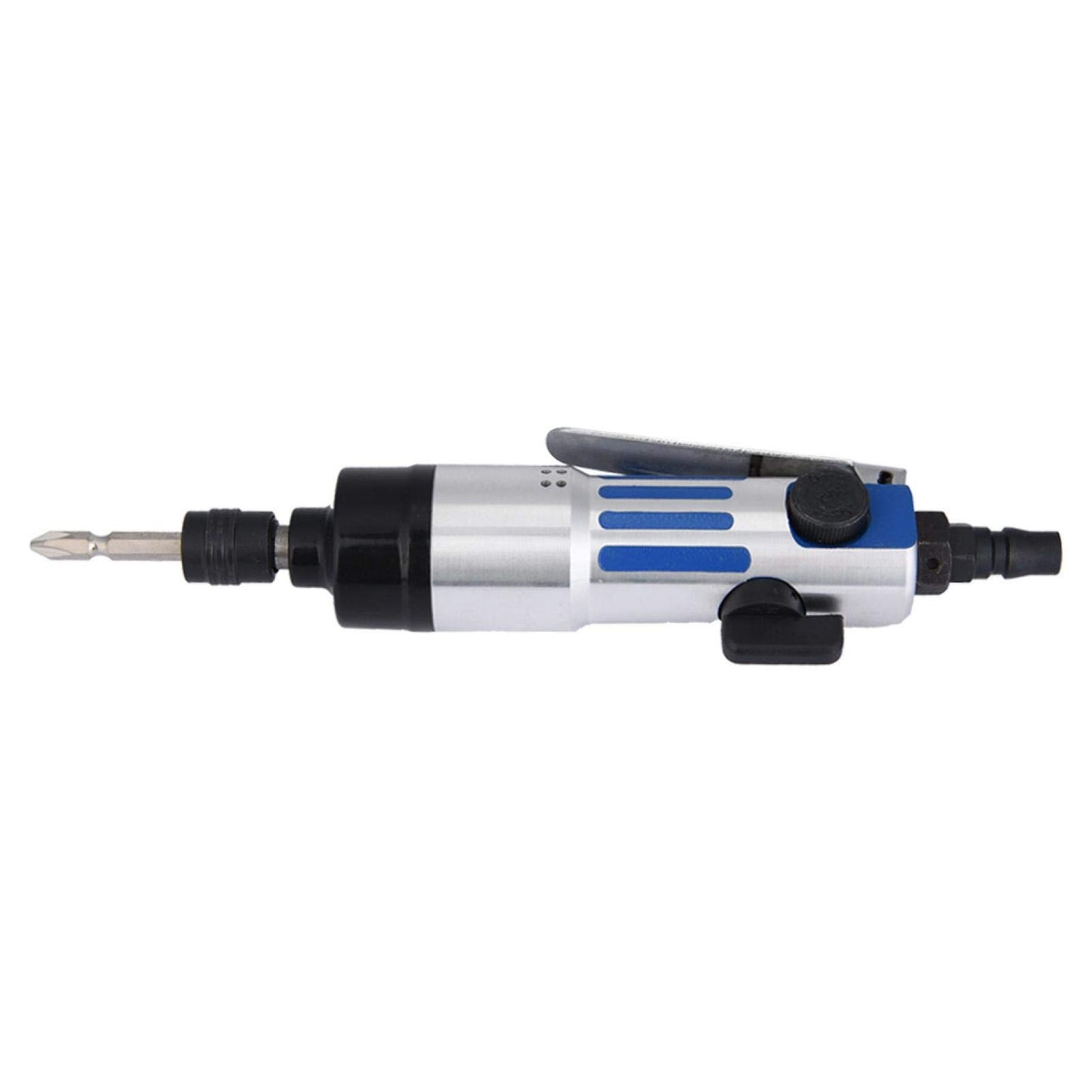 Air Screwdriver, Adjustable Industrial Screwdriver, 1/4" Pneumatic Air Screwdriver Straight Hand Industrial Screw Driver Tool 9000rpm - WoodArtSupply