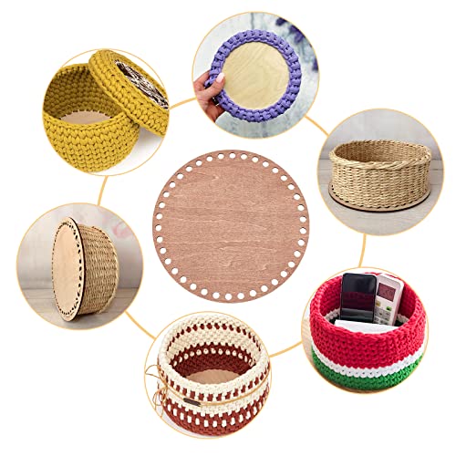 7 Sizes Natural Wooden Basket Bottom Oval Blank Solid Crochet Basket Wood  Base for DIY Basket Weaving Supplies Craft Making Home Decoration Burlywood  