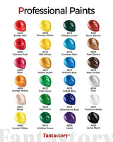 Fantastory Acrylic Paint Set, 24 Classic Colors(2oz/60ml), Professional Craft Paint, Art Supplies Kit for Adults & Kids, Halloween Pumpkin Fantastory