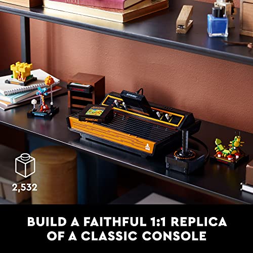 LEGO Icons Atari 2600 Building Set 10306 - Retro Video Game Console and Gaming Cartridge Replicas, Featuring Minifigure and Joystick, Nostalgic 80s LEGO