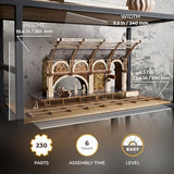 UGEARS Harry Potter Platform 9 ¾ 3D Puzzle - Wooden Model Kits for Adults to Build - Mechanical Wooden Model Kit - Compatible Hogwarts Express Train UGEARS