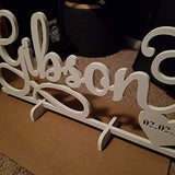 Custom Name sign - Decorative Surname Name Sign - Personalized Name Sign - Last Name Kobasic Creations