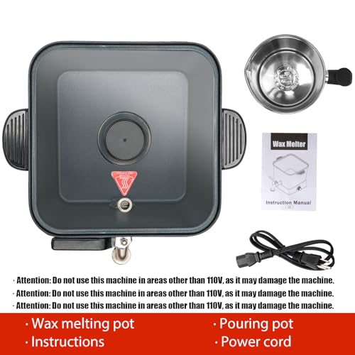 Byoowndiy Wax Melter for Candle Making, 150 oz Electric Candle Wax Melting Pot with Pour Spout and Temperature Controller Byoowndiy