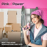Pink Power 3.6V Cordless Electric Screwdriver Rechargeable Electronic Mini Automatic Gyroscopic Screw Gun Kit for Home - with Battery Indicator LED Pink Power