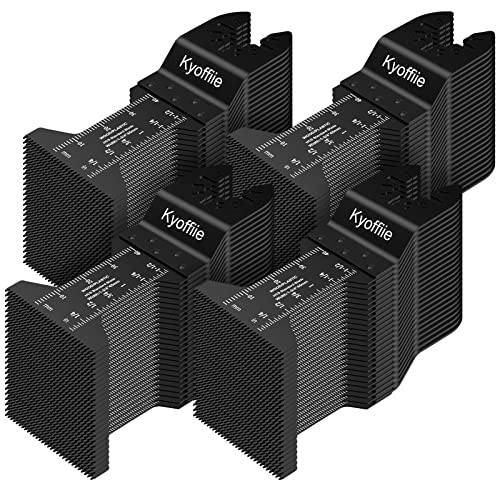 Kyoffiie 100Pcs Oscillating Saw Blades, 1-3/4" Quick Release Multi Tool Blades Kits Universal Oscillating Tool Blades Wood Plastic Multitool Blades Kyoffiie