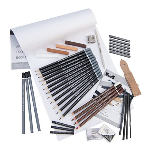 Royal & Langnickel Essentials ClearView Sketching Art Set, 44pc - WoodArtSupply