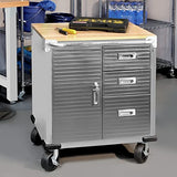 Seville Classics UltraHD Rolling Storage Cabinet with Drawers (UHD20205B) Seville Classics