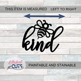 Be Kind Wood Cutouts for crafts, Laser Cut Wood Shapes 5mm thick Baltic Birch Wood, Multiple Sizes Available Elliefont Styles