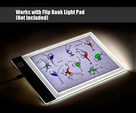 Blank Flip Book Paper with Holes - 240 Sheets (480 Pages) Flipbook Animation Paper : Works with Flip Book Kit Light Pads : for Drawing, Sketching Molcey