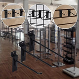 7RiversART 12 Pc Slatwall Hooks 8 Inch Slatwall Accessories Panel Display Hooks Slatwall Pegs Slatwall Hooks for Garage Storage Shop Retail 7RiversART