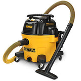 DEWALT 9 Gallon Wet/Dry VAC, Heavy-Duty Shop Vacuum with Attachments, 5 Peak HP, with Blower Function, DXV09PA, Yellow DEWALT