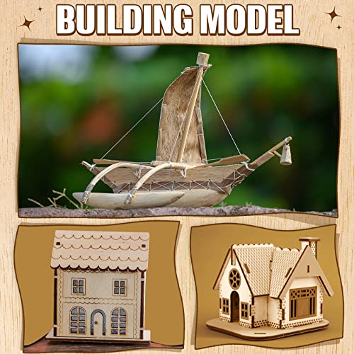 36 Pack Basswood Sheets Plywood Board 1/8 Inch Unfinished Wood Boards for Crafts for DIY Laser Projects Architectural Model Making Mini House Riakrum