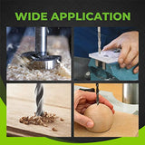 POWLAB Upgrade Floor Drill Press Stand Table with Rotary Tool, 90° Rotating Fixed Frame, Clamp for Hand Drill Benchtop Drilling Collet,Table Drill POWLAB