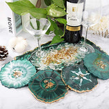 LET'S RESIN Geode Resin Coaster Molds, 4 Pcs Druzy Silicone Agate Coaster Molds LET'S RESIN