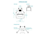 OleksynPrannyk Work Apron in Non-Waxed Canvas with Cross Straps Adjustable (Amber) OleksynPrannyk