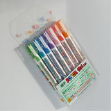 Uni Posca Glitter Marker Pc-3ml 7C, Fine Point, 7 Colors Set Uni