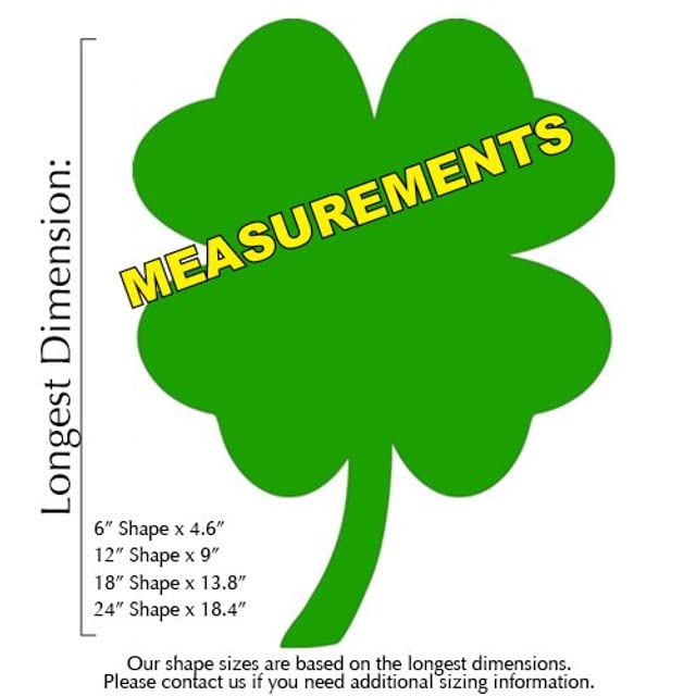 4 Leaf Clover Unfinished Cutout, Wooden Shape, Paintable Wooden MDF, Unfinished Wood Craft, Build-A-Cross Build-A-Cross