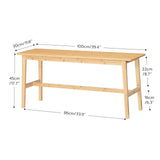 HOOBRO Bamboo Dining Bench, Table Bench, Entryway Bench, Kitchen Bench, Shoe Changing Bench, for Kitchen, Dining Room, Living Room, Bedroom, Easy to HOOBRO