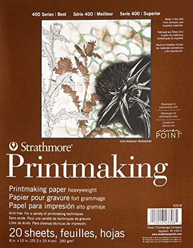 Strathmore Printmaking Paper Pad 8"X10"-20 Sheets -62433800 Strathmore