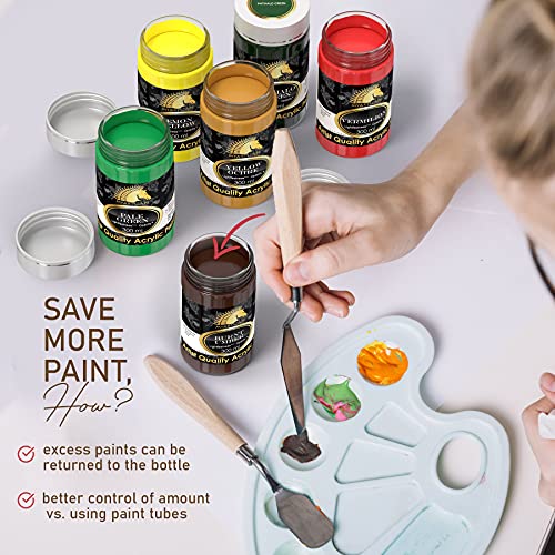 MyArtscape Acrylic Paint Set - 12 x 300ml Bottles - Lightfast - Heavy Body - Rich Pigments - Artist Quality Painting Supplies - Professional Grade MyArtscape