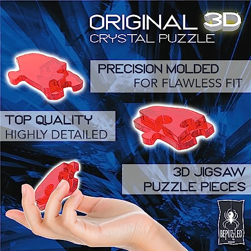 BePuzzled | Grand Castle Deluxe Original 3D Crystal Puzzle, Ages 12 and Up Original 3D Crystal Puzzles