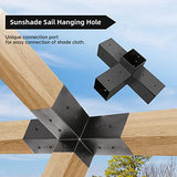 Grehitk Pergola Kit with Brackets 3-Way Right Angle Corner Bracket Woodworks DIY Post Base Kit, Wooden Beams for Gazebos, Patio Pergolas, Log Cabin Grehitk