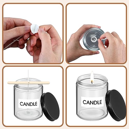 Dandat Candle Making Kit for Adults Beginners Candle Making Supplies DIY  Crafts Kits Including 20 Candle Jars with 100 Candle Wick 100 Wicks  Stickers