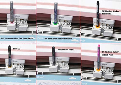 40 Packs Pen Adapter Set Compatible with Cricut (Explore Air, Explore Air 2, and Maker), Pen Adapter Compatible with - WoodArtSupply