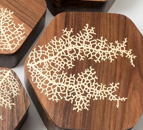 Proflex Red Rose Plywood 6pcs, 1/8" x 12” x 12” Real Wood Plywood Sheets Premium “A” Grade with Smooth Sanded Finish, Perfect for Laser Cutting & PRO FLEX