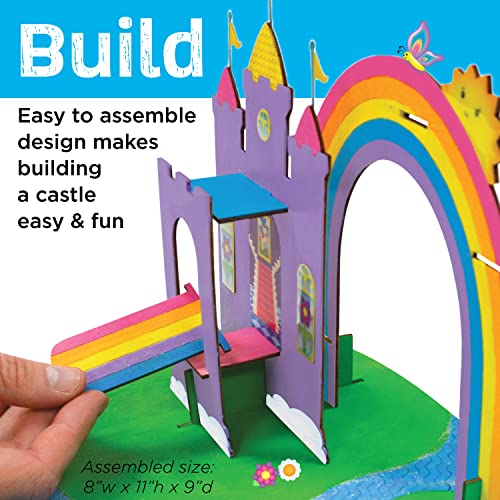 Creativity for Kids Build & Grow Magical Land - Unicorn Craft, 5-in-1 Kids Activities, Unicorn Castle Toy, Kids Gifts for Ages 6-8+ Creativity for Kids