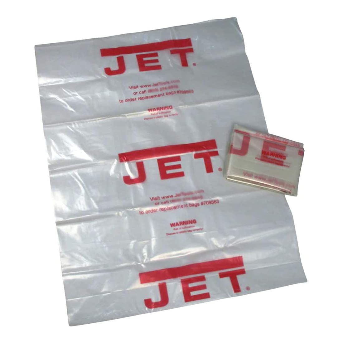 JET 20-Inch Clear Plastic Collection Bags (709563) Jet