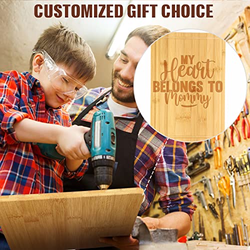 12 Pack Bulk Plain Bamboo Cutting Board Set 12 x 8 Inch Kitchen Chopping Boards Rectangular Blank Cutting Board Wood Crafts Serving Board for DIY Patelai