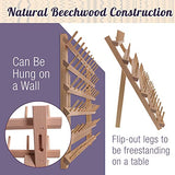 US Art Supply Premium Beechwood 60-Spool Sewing & Embroidery Thread Rack US Art Supply