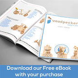 Wooden Ghost Shapes 10.5 x 7.75 Inch, Bag of 3 Unfinished Wood Ghost Cutouts, from Birch, Halloween Ghost Cutouts for DIY'ers & Crafters by Woodpeckers