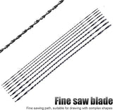 Coping Saw Heavy Duty Metal Woodworking Hand Saw Fast Cutting Non-slip Hacksaw,8 Pieces Scroll Saw Blades with Spiral Teeth, For Woodworking Jewelry WoodArtSupply