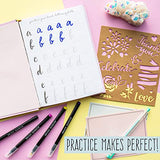 STMT DIY Make Your Mark Hand Lettering Set, Step-by-Step Beginner Modern Calligraphy Hardcover Workbook, Includes Practice Sheets, Stencils, Flexible STMT