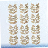 Abaodam 160 Pcs Unfinished Wooden Patches Round Wooden Discs DIY Unfinished Wood Unfinished Wood Patch Jewelry Mini Christmas Tree Topper Wooden Chip Abaodam