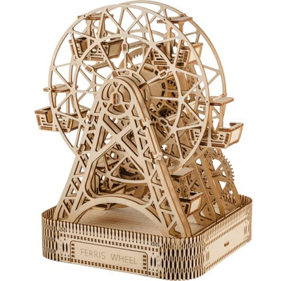 WOODEN.CITY Wood Ferris Wheel Building Kit 3D Puzzles - Discover Ferris Wheel Decor 3D Wooden Puzzles for Adults - Ferris Wheel Desk Wooden Models