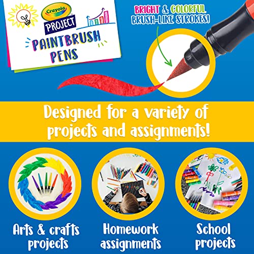Crayola Washable No Drip Paint Brush Pens, Paint Set for Kids, 5 ct Crayola