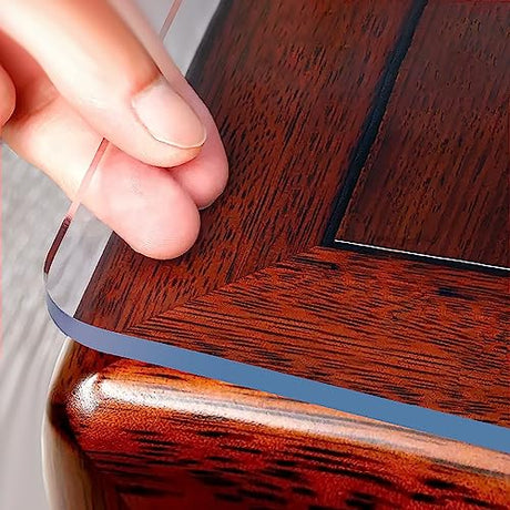 OstepDecor Clear Table Protector 2mm Thick, 24 x 48 Inch Clear Table Cover Protector, Plastic Table Cover, Clear Desk Mat Desk Pad, Desk Protector OstepDecor