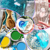 Matio White Resin Pigment Paste, 1.8oz/50g Resin Color Pigment Dye Opaque Epoxy Resin Tint Higher Concentrated Colorant for Crafts, Ocean Waves Cells Matio