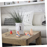 ARTIBETTER 10pcs Wood Christmas Tree Unfinished Wooden Unfinished Peg Dolls Homemade Ornaments Wooden Xmas Tree Craft Blank Peg Doll Wooden Christmas ARTIBETTER