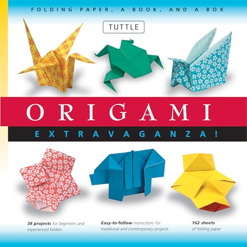 Origami Extravaganza! Folding Paper, a Book, and a Box: Origami Kit Includes Origami Book, 38 Fun Projects and 162 Origami Papers: Great for Both