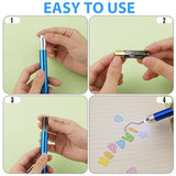 3pcs Weeding Pen for Vinyl, Craft Weeding Tool with Led Light 3 Styles Pin and Hooks Vinyl Tool Kit for DIY Paper Iron on Projects Silhouettes PEUTIER
