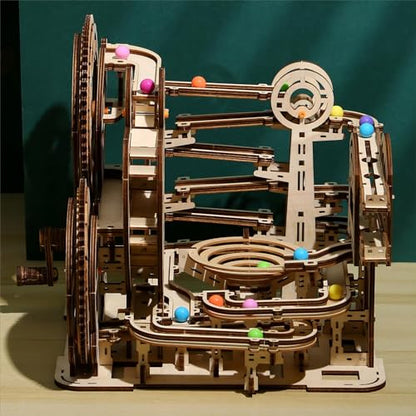 bennama 3D Wooden Puzzles Marble Run Set - Space Labyrinth Mechanical Model Kits with Motor, Brainteaser and Puzzle for Christmas/Birthday,Gifts for - WoodArtSupply